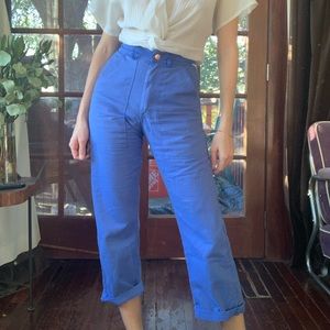Bright blue Big Bud work pants! (Mint)